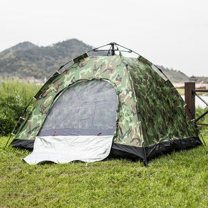 3-4 Person Anti UV Sun Shade Camouflage Camping Tent